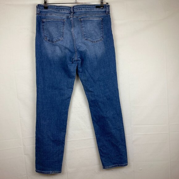 Kut From The Kloth Womens Sz 16 Blue Catherine Boyfriend Distressed Jeans - Picture 5 of 7